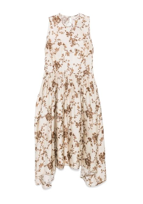 avery dress woman white and brown UMA WANG | UW5053UW016